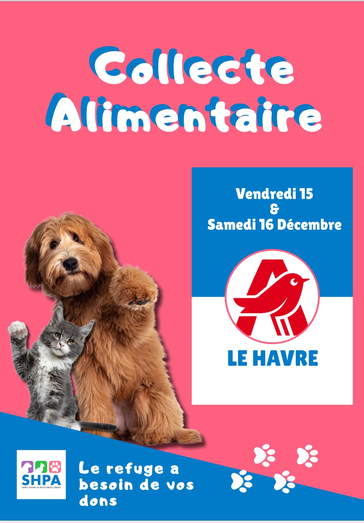 Collecte Alimentaire AUCHAN Le Havre Mt Gaillard