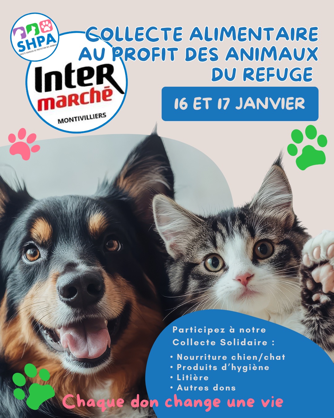 Collecte au profit de nos animaux